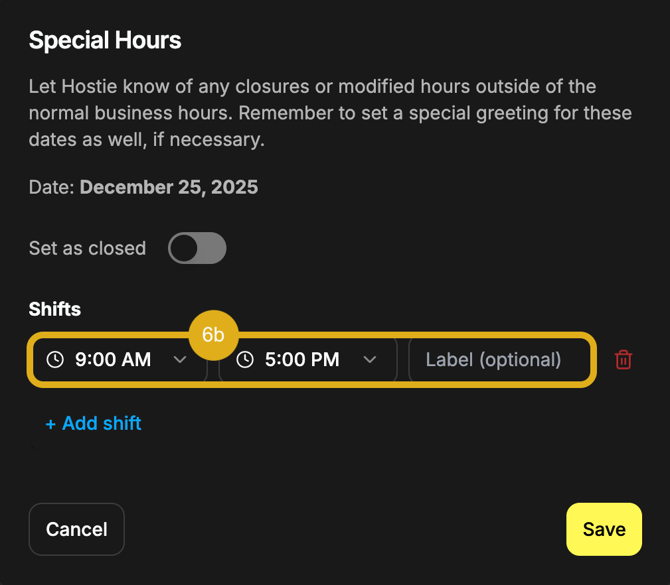 9 - Select Special Hours-2