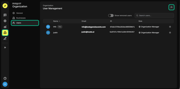 how to manage users