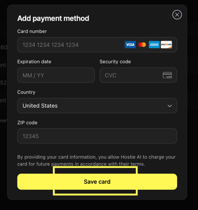 select save card